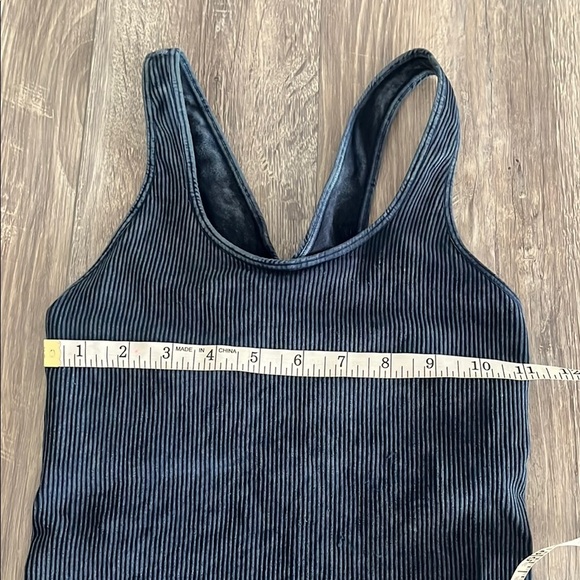 Spiritual Gangster Blue Ribbed Tank Top - Picture 6 of 7